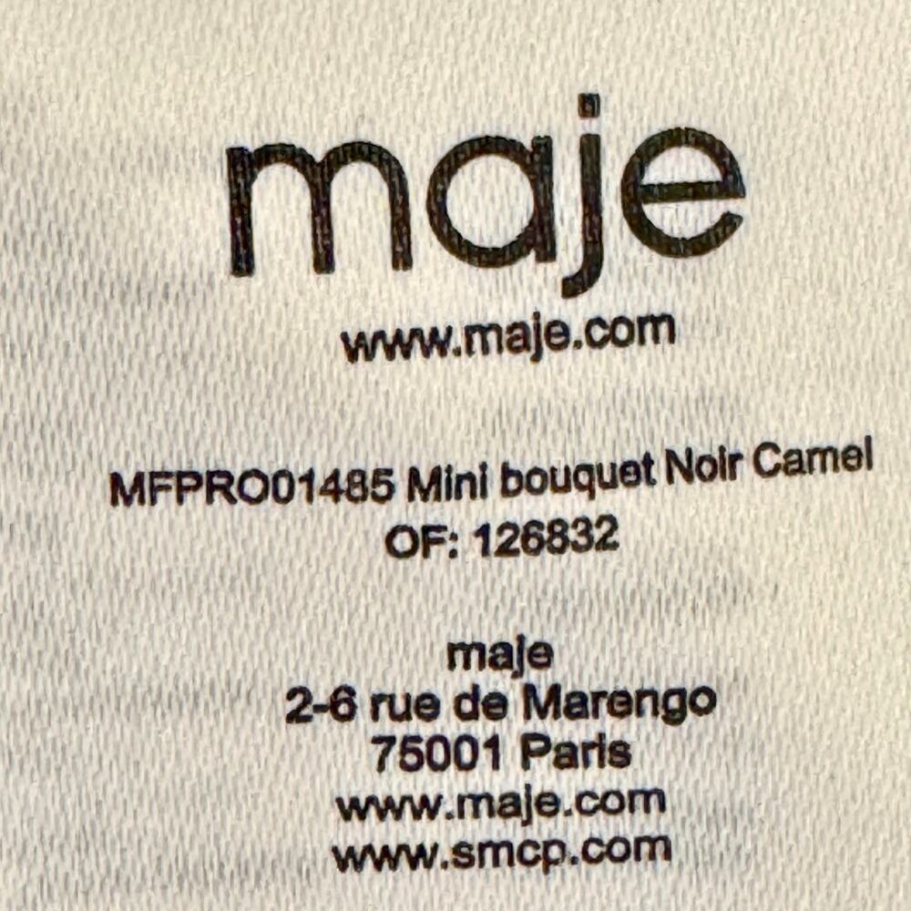 NWT Maje Rithik Dress Smocked Floral Boquet Long Sleeve Boho Flowers FR 40 US M - Picture 13 of 15